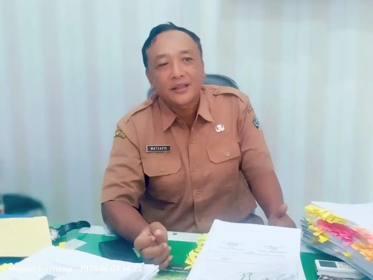 Kepala Bidang Sarana dan Prasarana Pertanian Matsafi'i DKPP Kabupaten Blitar. (dok/JK-MI)