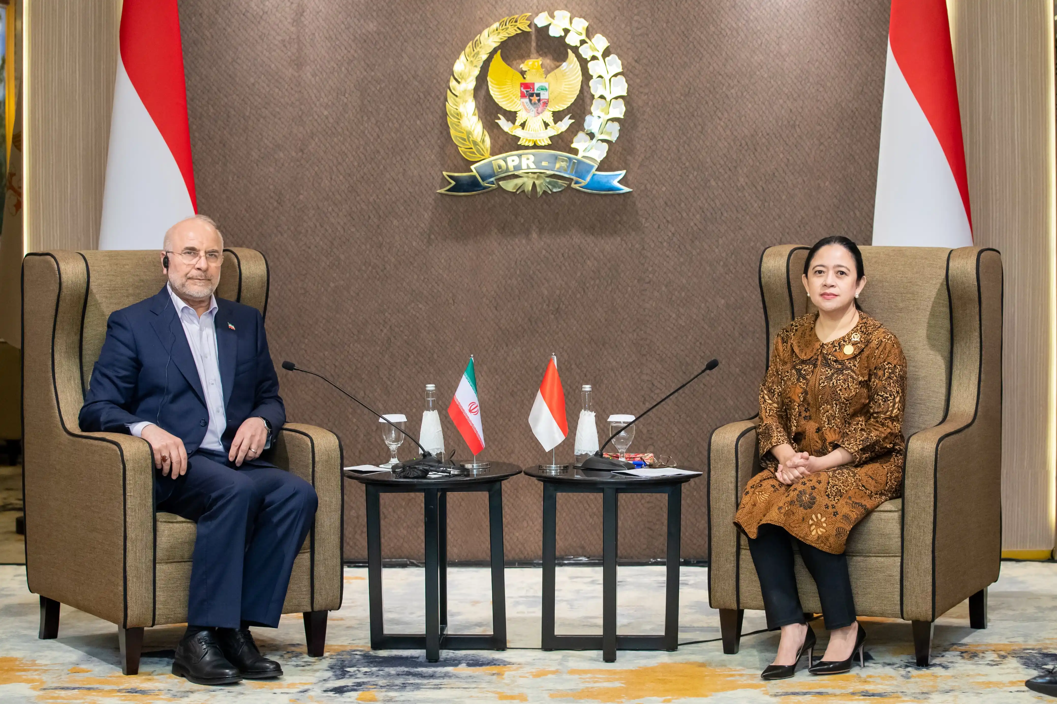 Ketua DPR Puan Maharani bertemu Ketua Majelis Permusyawaratan Islam Iran, Mohammad Bagher. (Dok. DPR)