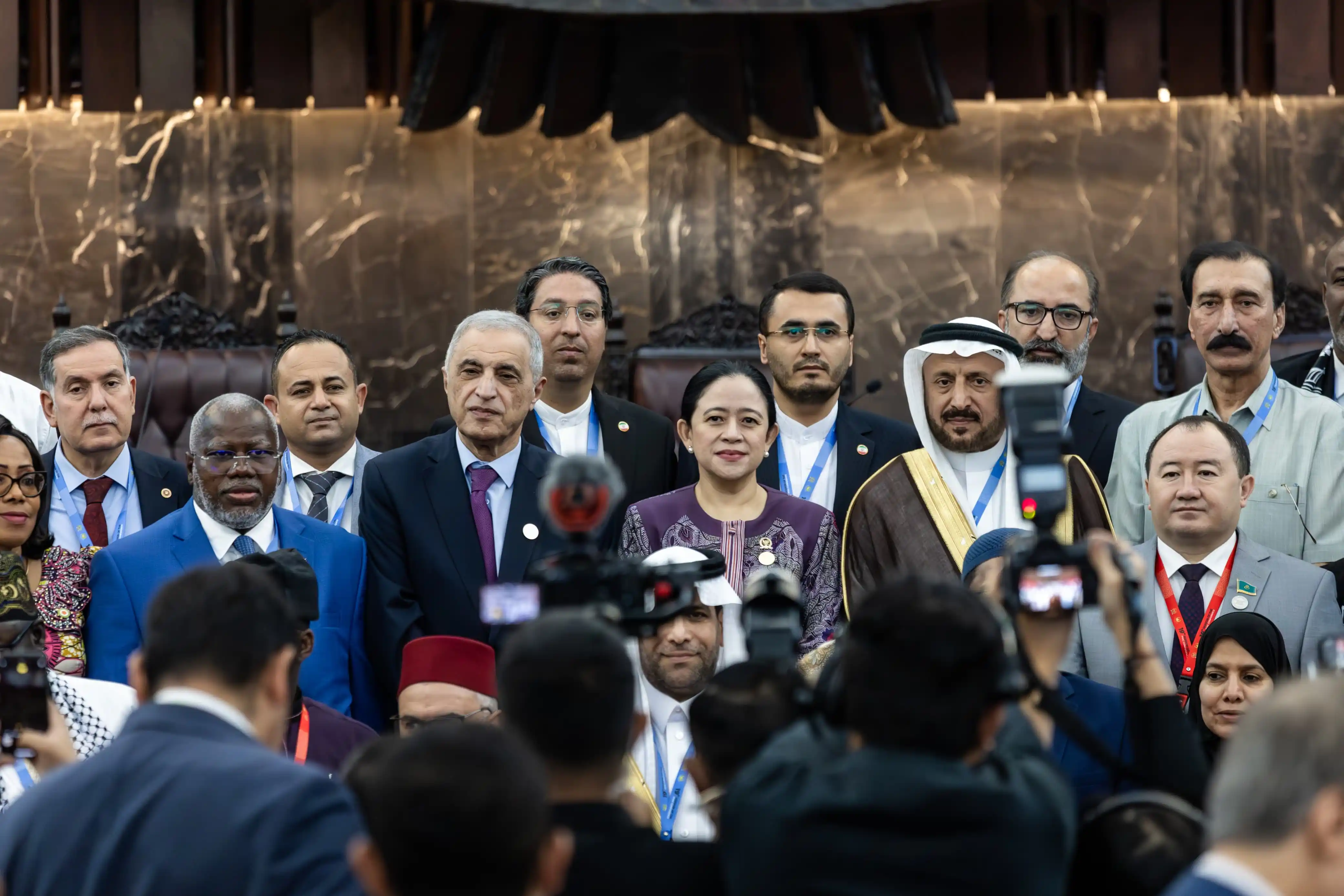 Ketua DPR RI Puan Maharani membuka secara resmi Sidang Komite Umum ke-26 Parliamentary Union of the OIC Member States. (Dok. DPR)