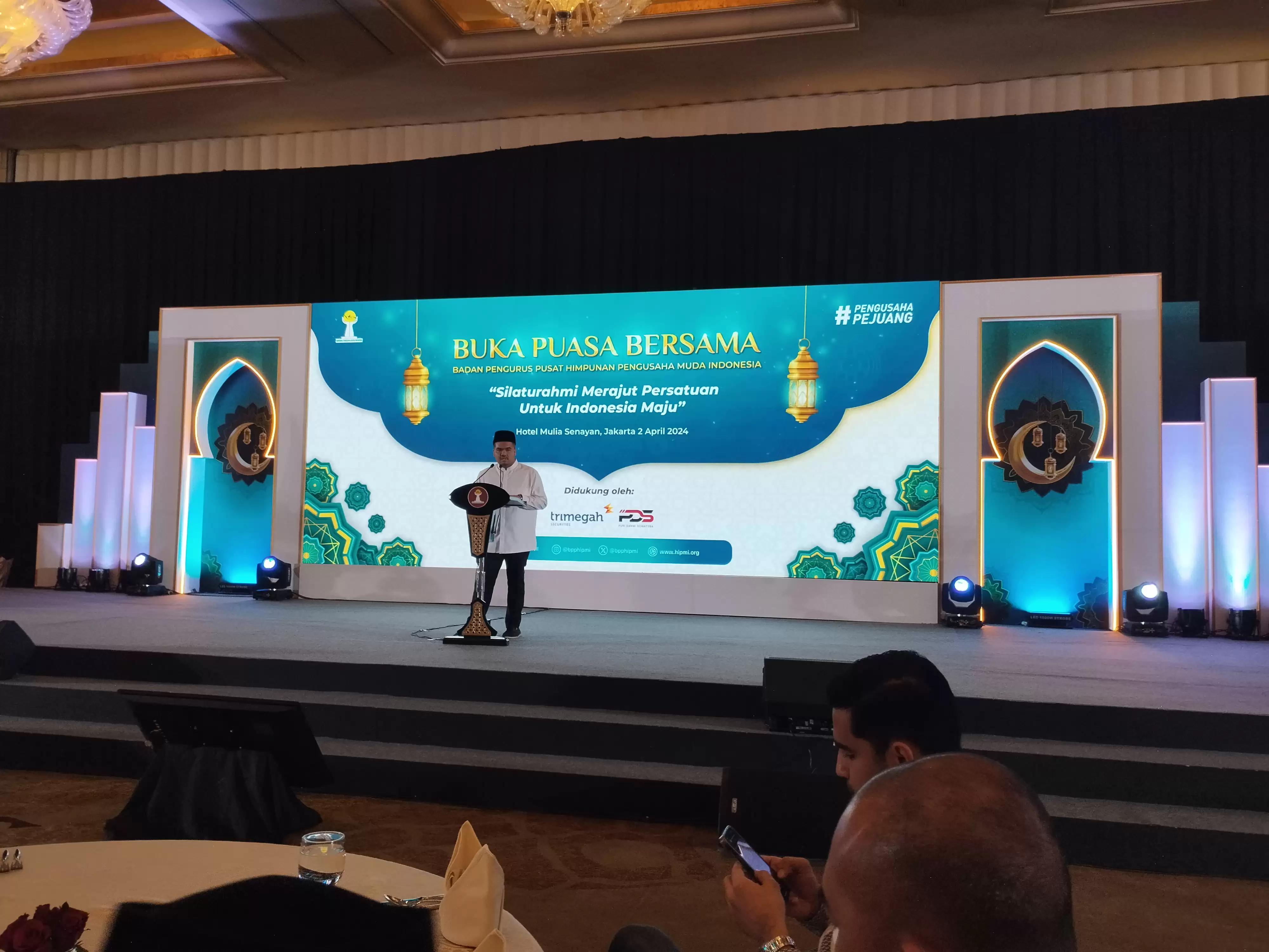 Ketua Pelaksana Bukber dan Santunan BPP HIPMI, Yoshua Sirait (Foto: MI/Dhanis)