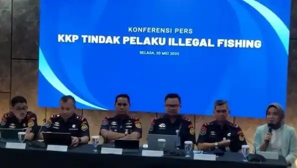 KKP menangkap 32 kapal ikan ilegal (illegal fishing) hingga Mei 2025 (Foto: Repro)