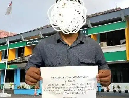 Tri Yanto, eks pegawai Baznas Jabar dijadikan tersangka usai membongkar dugaan korupsi di bekas tempat kerjanya (Foto: Istimewa)