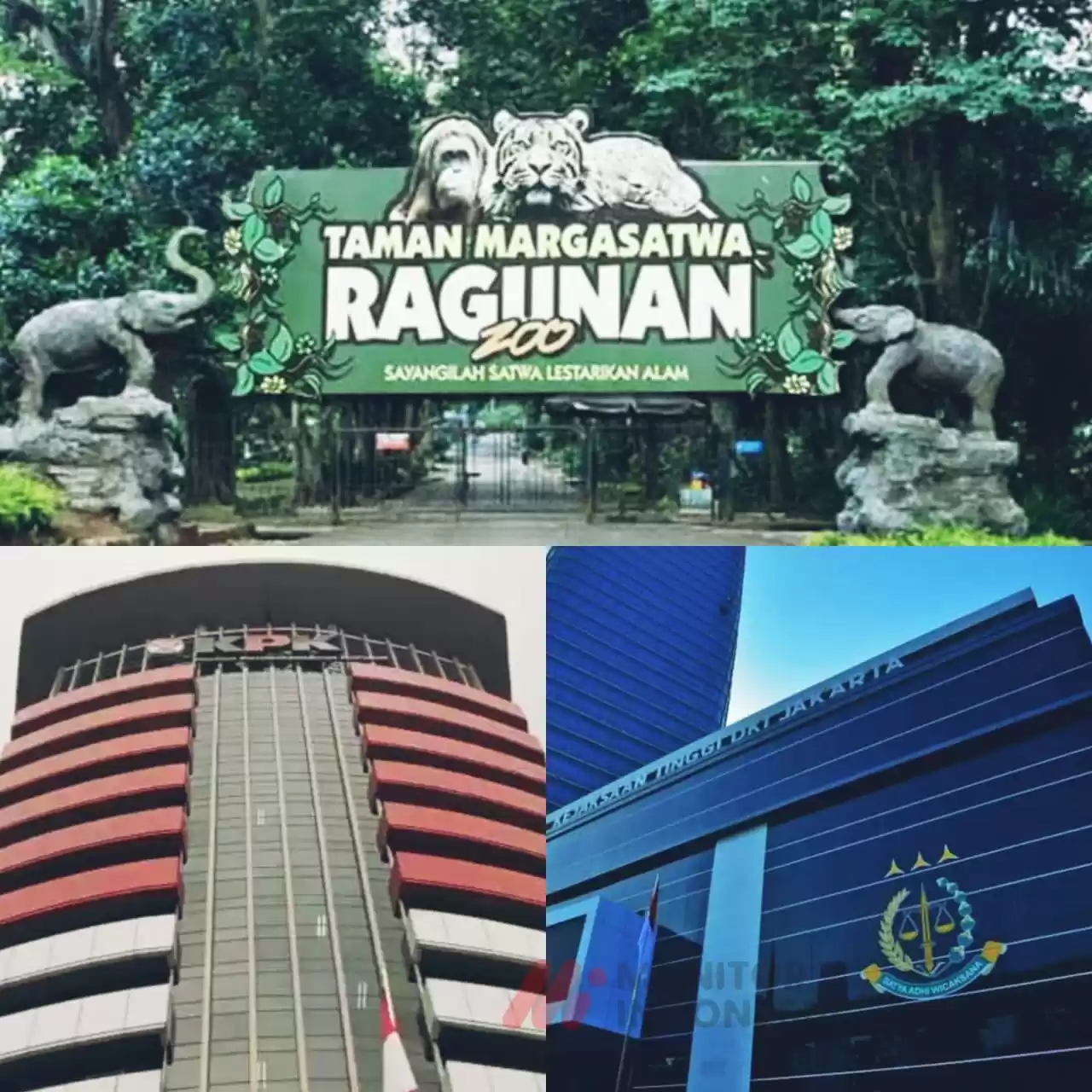 Komisi Pemberantasan Korupsi dan Kejati DKI Jakarta, lembaga penegak hukum dalam hal pemberantasan korupsi seharusnya dapat mempelototi dugaan rasuah yang terjadi di Taman Margasatwa Ragunana (TMR) Jakarta (Foto: Kolase MI/Aswan)