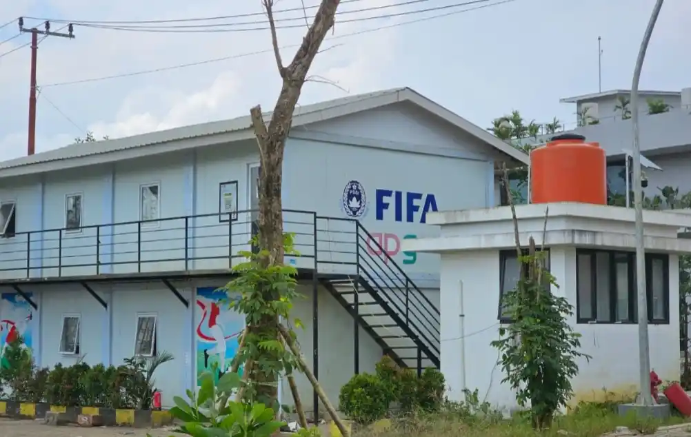 Bedeng para pekerja pembangunan National Training Center (NTC) di kawasan Ibu Kota Nusantara (IKN) yang diduga sudah ditinggalkan (Foto: Dok MI)