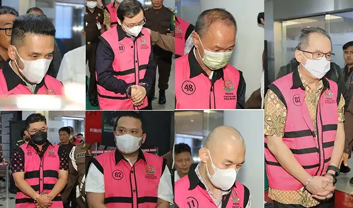 Penyidik Jaksa Agung Muda Tindak Pidana Khusus (JAM PIDSUS) Kejaksaan Agung (Kejagung) menetapkan 9 Tersangka perkara dugaan Tindak Pidana Korupsi (Tipikor), dalam Kegiatan Importasi Gula di Kementerian Perdagangan Tahun 2015-2016, Senin (20/1/2025).