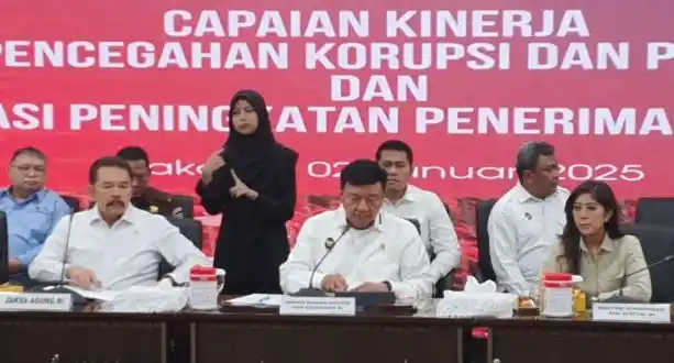 emaparan capaian Kinerja Desk Koordinasi Pencegahan Korupsi & Perbaikan Tata Kelola dan Desk Koordinasi Peningkatan Penerimaan Devisa Negara (Foto: Dok MI/Aswan)