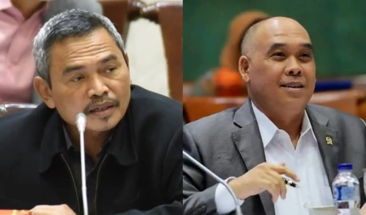 Anggota DPR Satori (kiri) dan Heri Gunawan (kanan) (Foto: Kolase MI)
