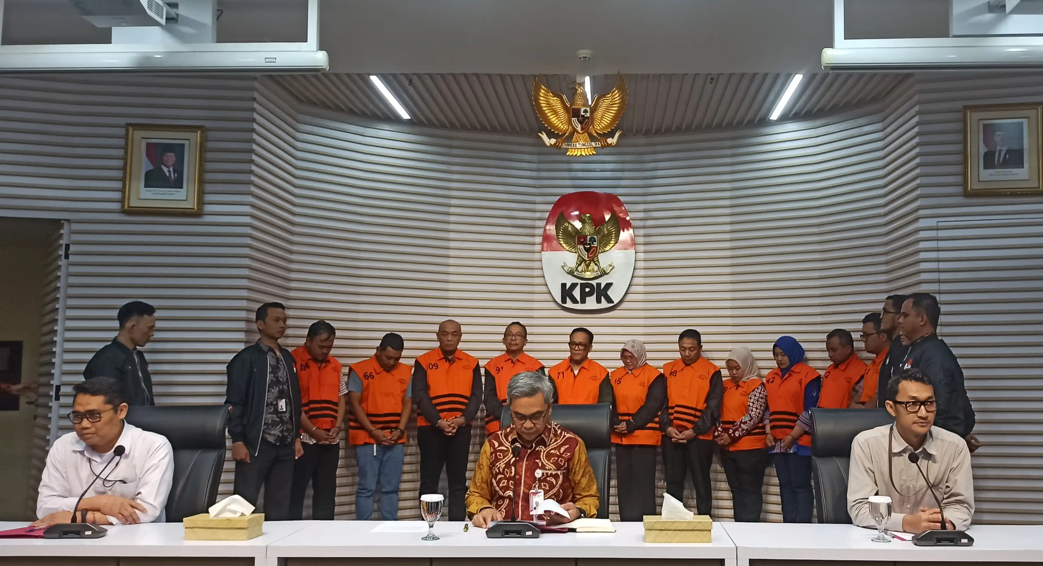 Komisi Pemberantasan Korupsi (KPK) menetapkan 11 orang tersangka dalam kasus dugaan pemerasan pengurusan sertifikat K3 di lingkungan Kementerian Ketenagakerjaan (Foto: Dok/MI/Alb).