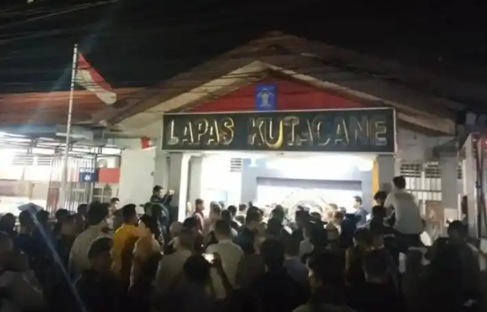 Puluhan Narapidana Lapas Kutacane Kabur saat Menjelang Buka Puasa pada Senin (10/3/2025) (Foto: Repro)