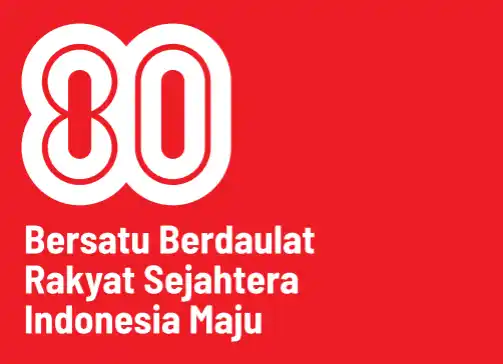 Logo HUT ke-80 RI [Foto: Doc. Setneg]