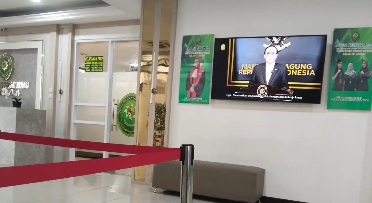 Loket Pelayanan Pengadilan Negeri Bekasi Kelas 1A Khusus (Foto/Dok-MI)