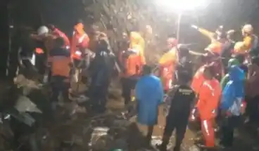 Longsor di Temanggung (Foto: Tangkap Layar)