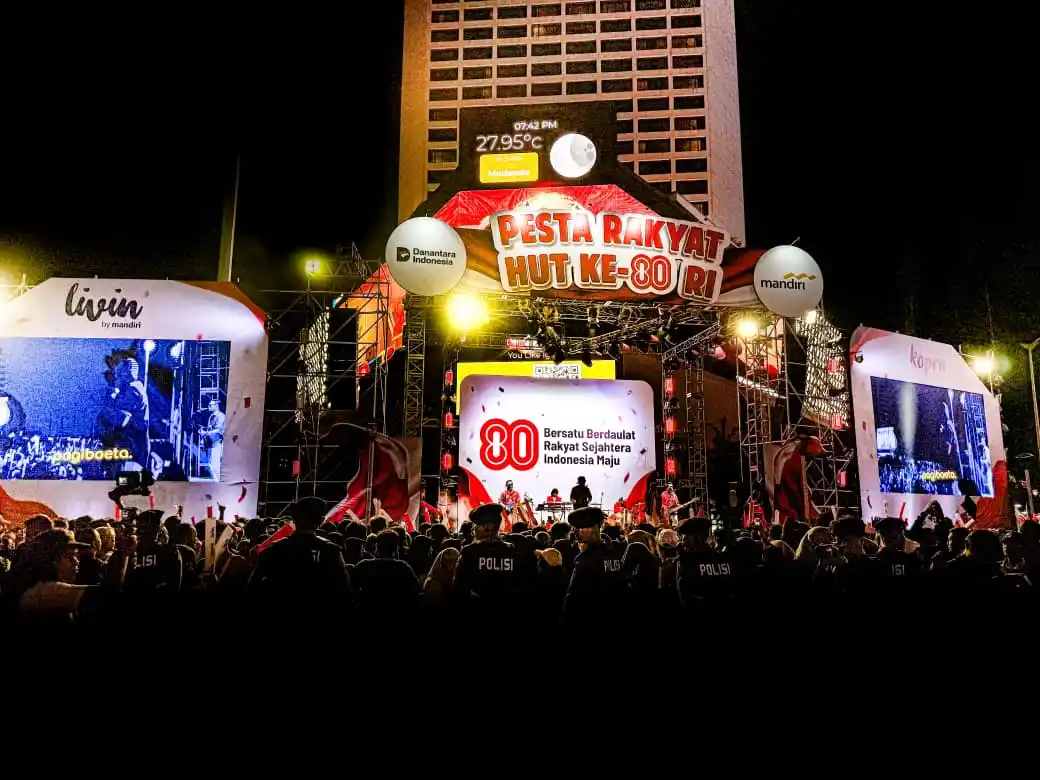Bank Mandiri Meriahkan Pesta Rakyat HUT ke-80 RI di Bundaran HI [Foto: Doc. Mandiri]