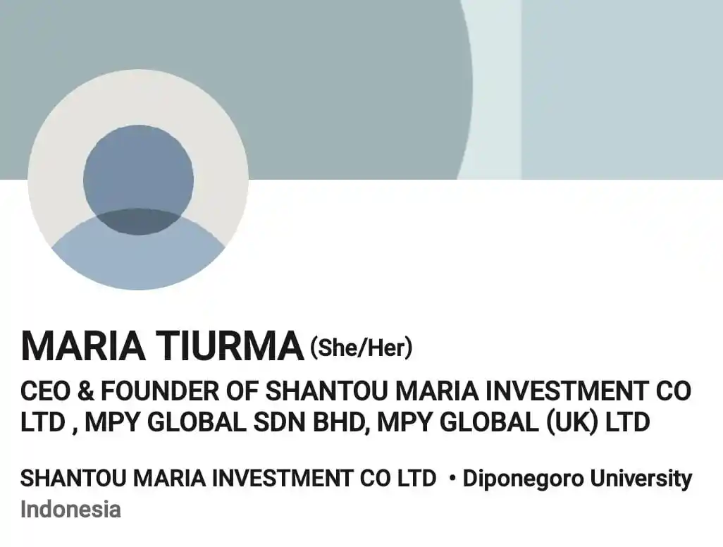 LinkedIn Maria Tiurma (Foto: Dok MI/Tangkap Layar LinkedIn)