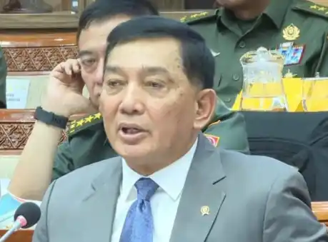 Menteri Pertahanan (Menhan), Sjafrie Sjamsoeddin [Foto: Tangkapan layar/@tvparlemen]