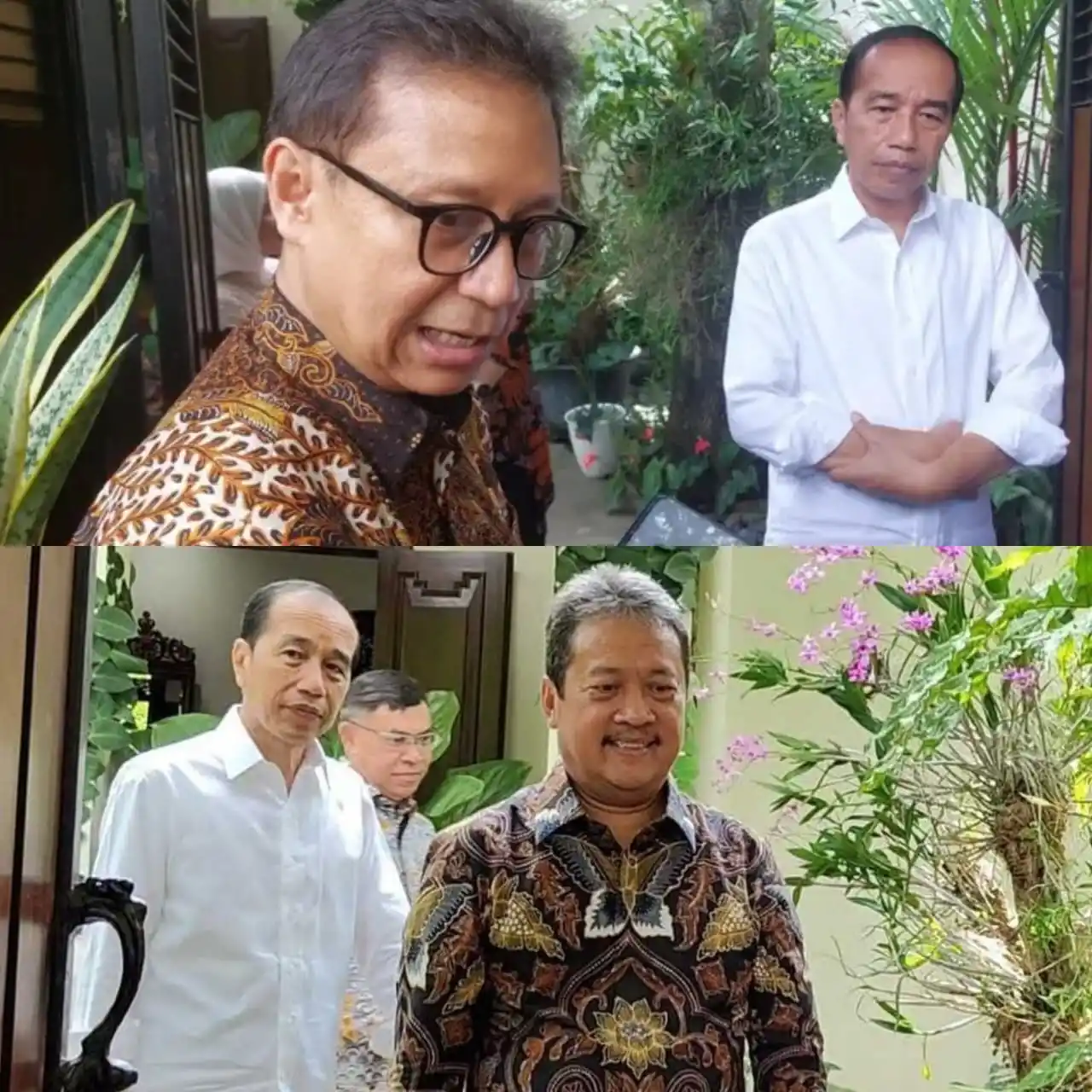 Menteri Kelautan dan Perikanan (KP) Sakti Wahyu Trenggono dan Menteri Kesehatan, Budi Sadikin menyebut Jokowi 'bos' (Foto: Kolase MI/Aswan)