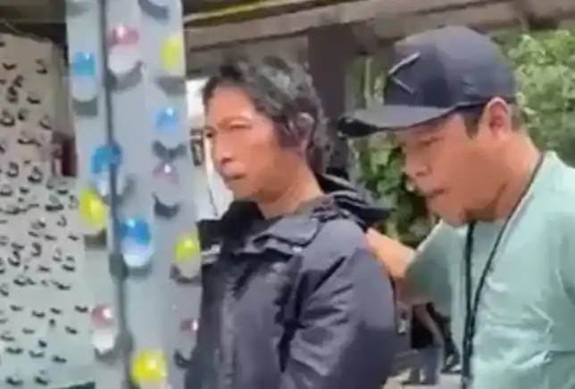 Nanang gimbal diringkus polisi (Foto: Ist)