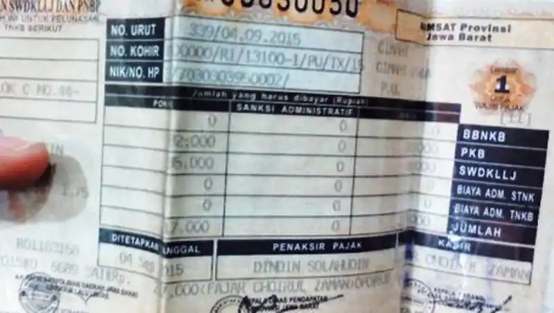 Opsen Pajak Kendaraan Bermotor Mulai Berlaku Januari 2025 (Foto: Repro)