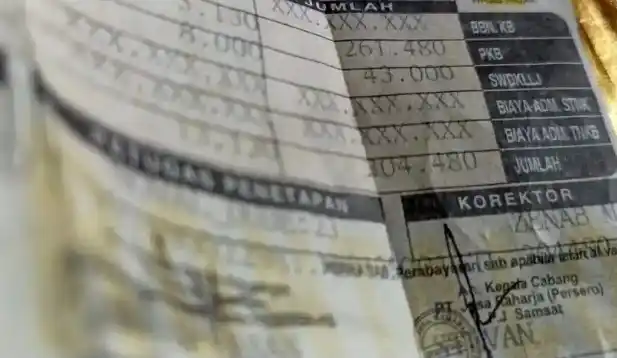 Pajak Kendaraan (Foto: Ist)