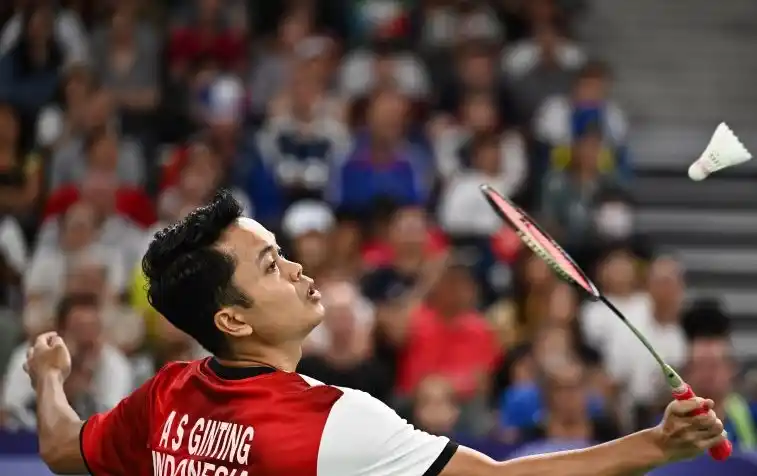 Pebulu tangkis tunggal putra Indonesia Anthony Sinisuka Ginting (Foto: Antara)
