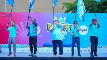 Pembukaan Gelaran Livin’ Run Fest 2025 Palembang di Palembang Sport and Convention Center (PSCC) (Foto: Dok Bank Mandiri)