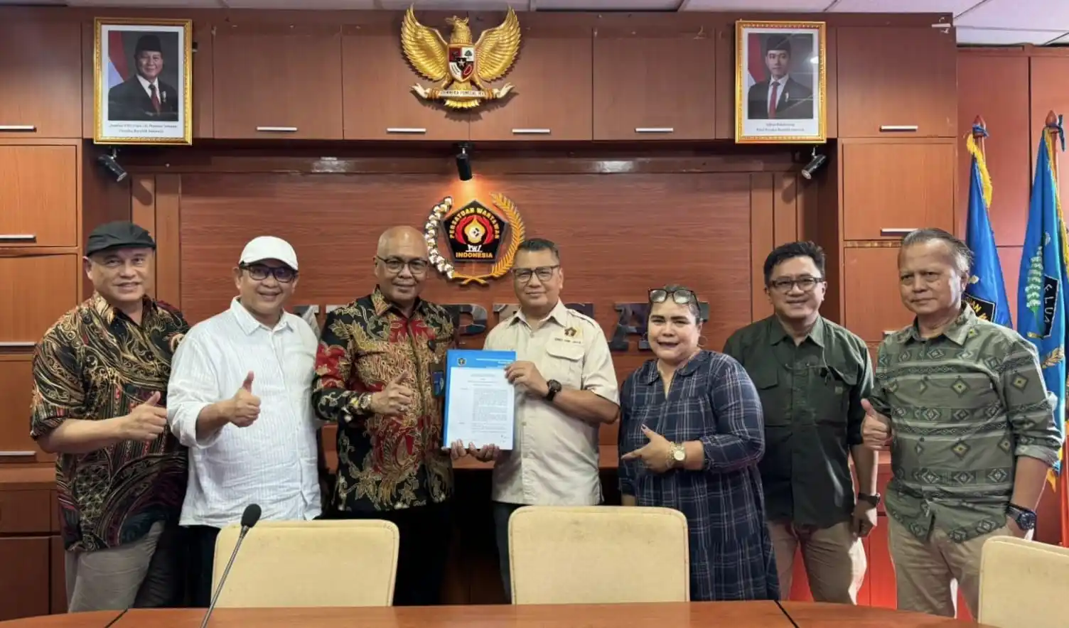 Pengurus Pusat PWI Saat Konfrensi Pers (Foto: Ist)