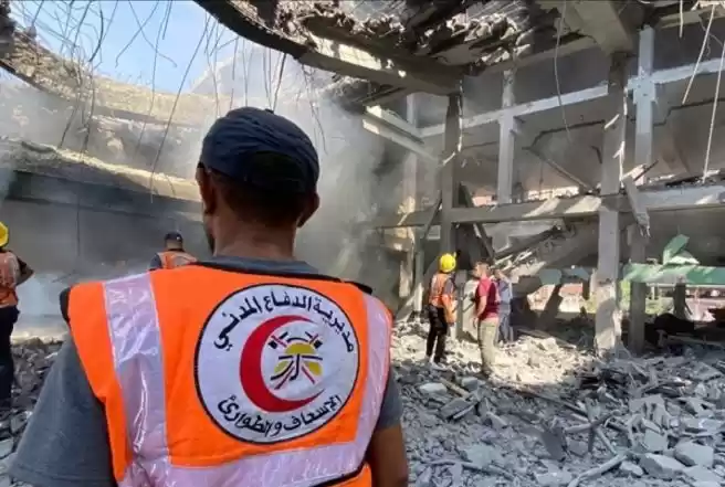 Pertahanan sipil Gaza, Minggu, mengatakan wakil direkturnya untuk wilayah utara Gaza tewas dalam serangan udara Israel. (Foto: Antara)