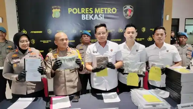 Polisi Tetapkan Ketua dan Bendahara NPCI Kabupaten Bekasi jadi Tersangka Korupsi Dana Hibah (Foto: Dok Polres Bekasi)