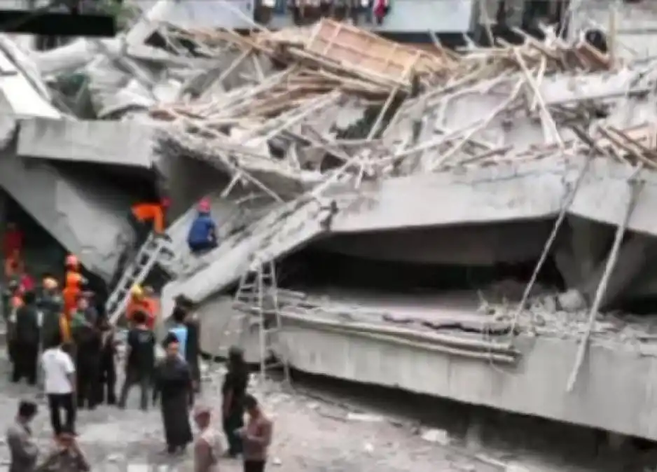 Musala ambruk di Pondok Pesantren Al Khoziny, Buduran, Kabupaten Sidoarjo, Jawa Timur (Foto: Dok MI)