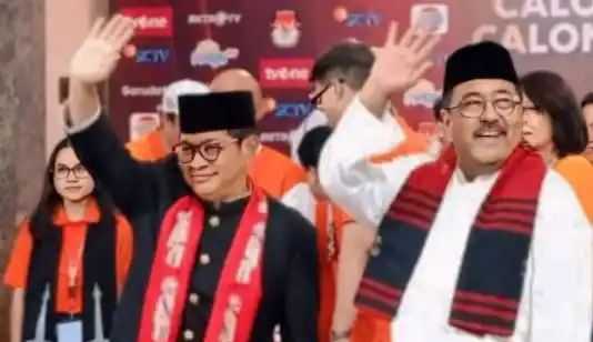 Paslon Cagug-cawagub DKI Jakarta Pram-Rano menyapa