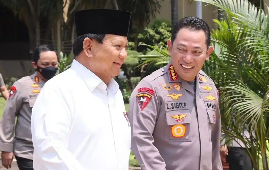 Presiden Prabowo bersama Kapolri