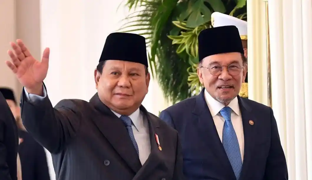 Presiden Prabowo Subianto bersama Perdana Menteri (PM) Malaysia, Anwar Ibrahim (Foto: Istimewa)