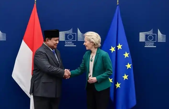 Presiden RI Prabowo Subianto dan Presiden Komisi Eropa Ursula von der Leyen (Foto: Instagram)