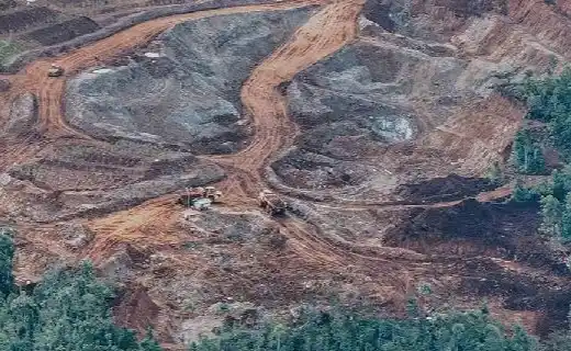 Tambang nikel PT GAG Nikel di Pulau Gag, Distrik Waigeo Barat, Raja Ampat, Papua Barat Daya, 1 Maret 2025. (Foto: Dok. Greenpeace)