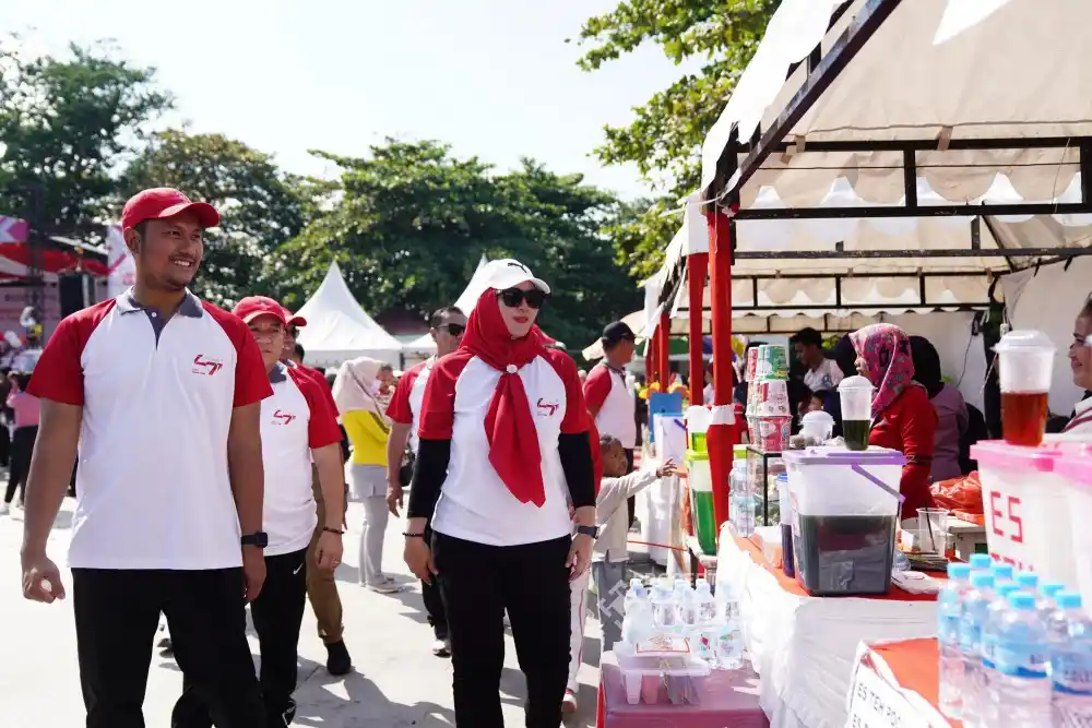 Bazar UMKM Meriahkan Pekan Sehat HUT ke-49 PT Timah di Bangka Selatan [Foto: Doc. PT Timah]