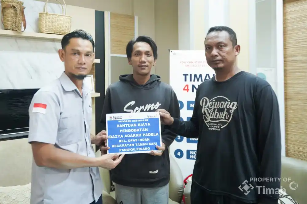 PT TIMAH Tbk Berikan Tali Asih untuk Dazya [Foto: Doc. PT Timah]