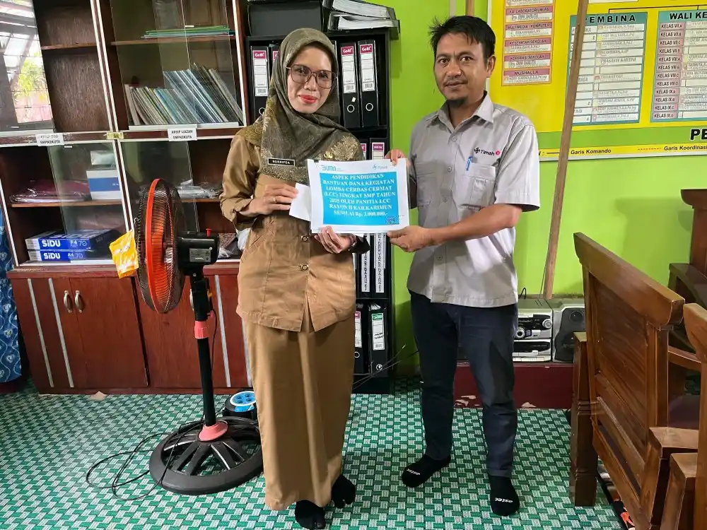 PT TIMAH Tbk Bantu Lomba Cerdas Cermat SMP di Karimun [Foto: Doc. PT Timah]