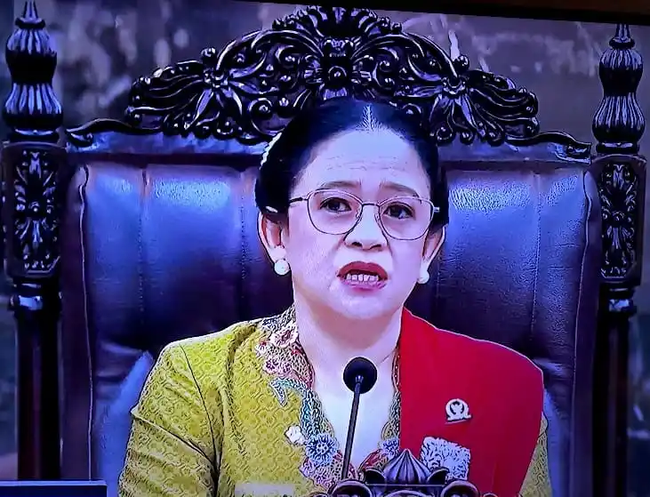 Puan Maharani  dalam Sidang Bersama DPR-DPD RI 2025 digelar di Gedung Nusantara, Kompleks Parlemen, Senayan, Jakarta,. (Dok. MI)