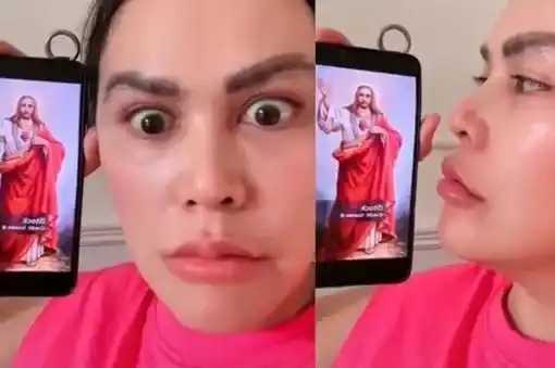 Selebgram Irfan Satria Putra Lubis alias Ratu Thalisa alias Ratu Entok (Foto: Repro)