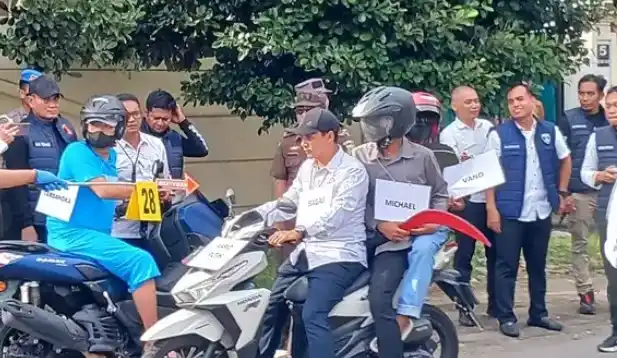 Rekonstruksi Penembakan Siswa SMKN 4 Semarang (Foto: Tangkap Layar)