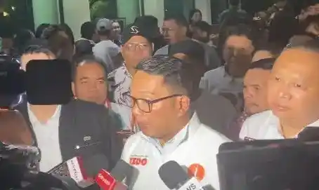 Calon Gubernur DKI Jakarta Ridwan Kamil (RK) di The Sultan Hotel & Residence Jakarta, Rabu (27/11/2024) (Foto: Dok MI/Aan)