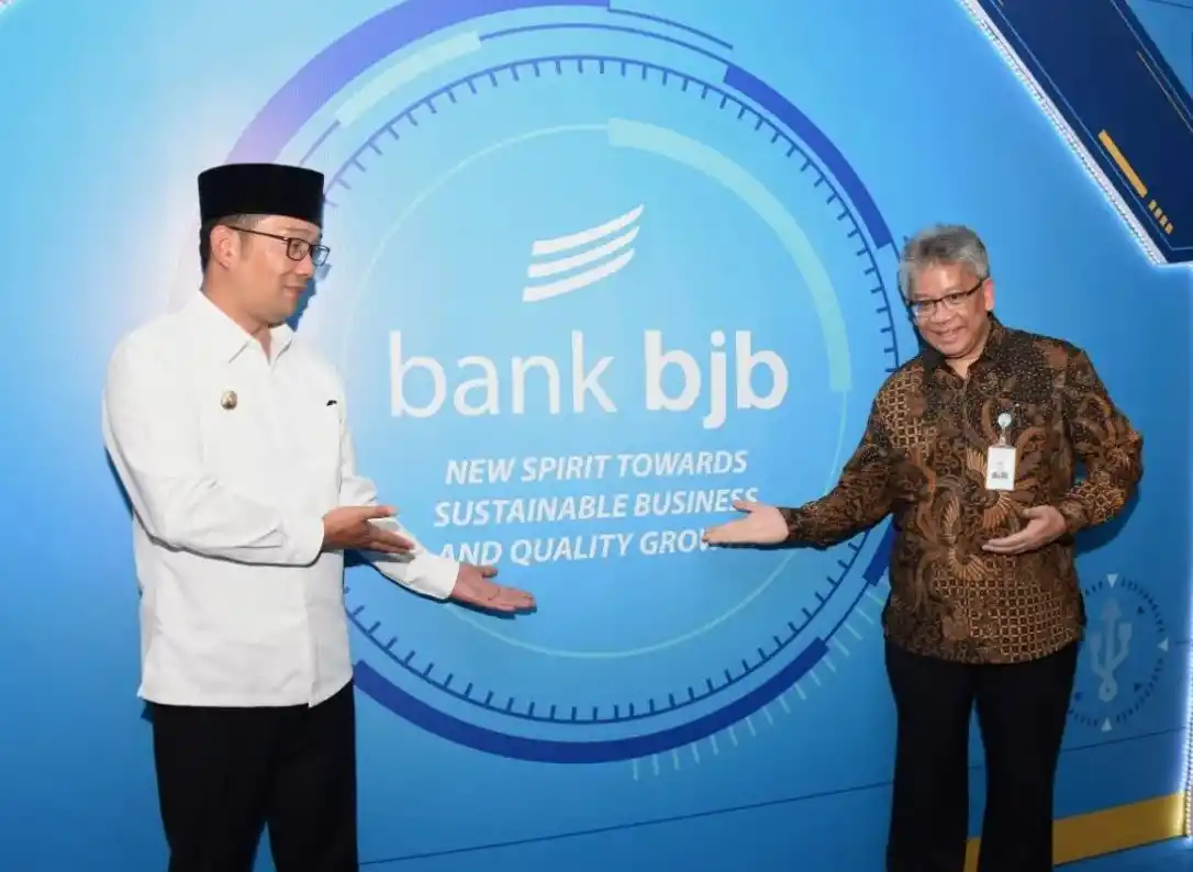 Ridwan Kamil saat menghadiri acara 'Penutupan Business Review bjb Semester I Tahun 2019' di Ballroom Hotel Aryaduta, Kota Bandung, Rabu (7/8/2019).