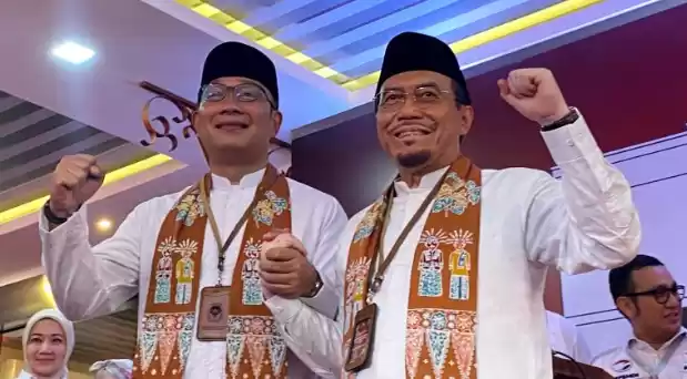 Bakal cagub dan cawagub) DKI Jakarta Ridwan Kamil-Suswono [Foto: Antara]
