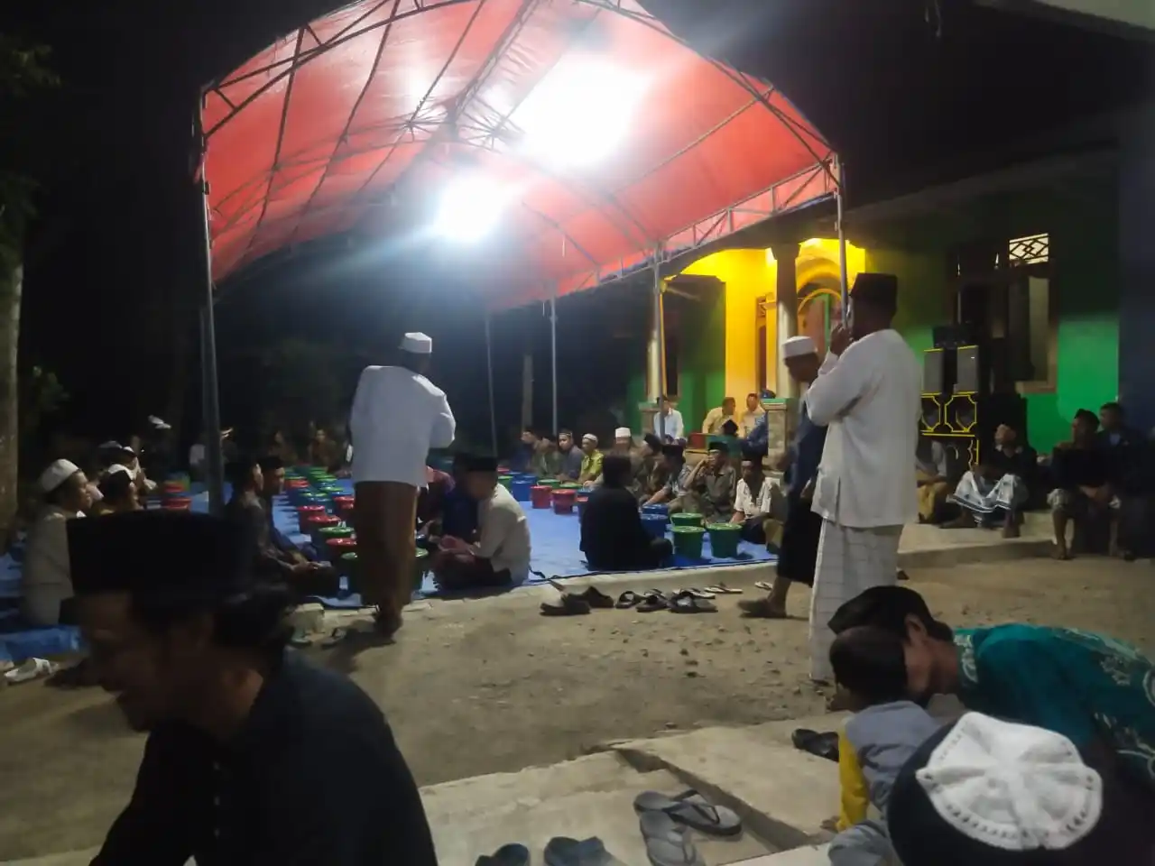 Tahlilan untuk mendoakan kepergian Rizky, Senin (13/10/2025) malam (Foto: Dok MI/Adelio Pratama)