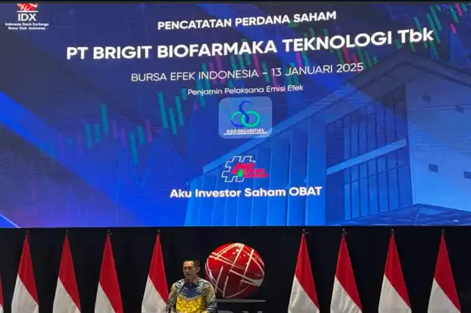 Saham OBAT Resmi Melantai di Bursa Efek Indonesia (BEI) pada Senin (13/1/2025). (Foto: Repro)