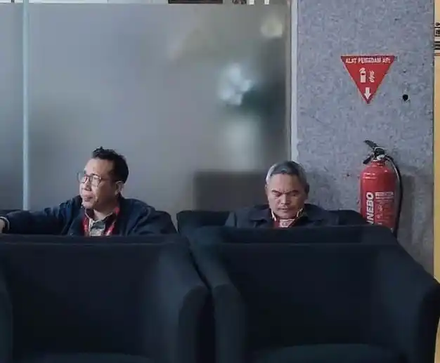 Satori di Loby Gedung Merah Putih KPK, Jakarta Selatan, Senin (15/9/2025)