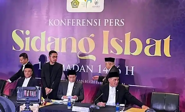 Konferensi Pers Sidang Isbat 1 Ramadan (Foto: Repro)