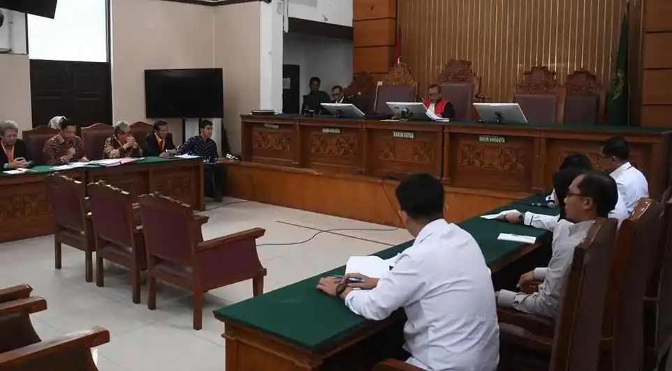 Suasana sidang praperadilan Hasto Kristiyanto di Pengadilan Negeri Jakarta Selatan (Jaksel) (Foto: Dok MI/Aswan)