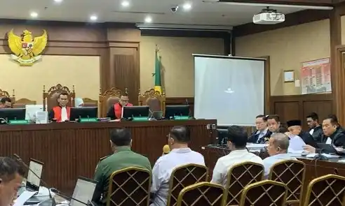 Suasana sidang kasus korupsi impor gula (Foto: Dok MI)