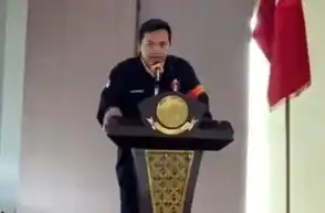 Ketua Gerakan Mahasiswa Nasional Indonesia (GMNI) UKI, Stevent Nainggolan [Foto: MI/Plo]